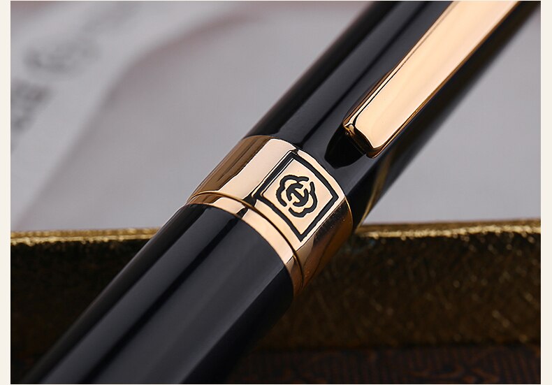 Hero  h78 fyldepen high-end udskæring eagle business sort kalligrafi blæk pen 0.5mm /1.0mm og original æske