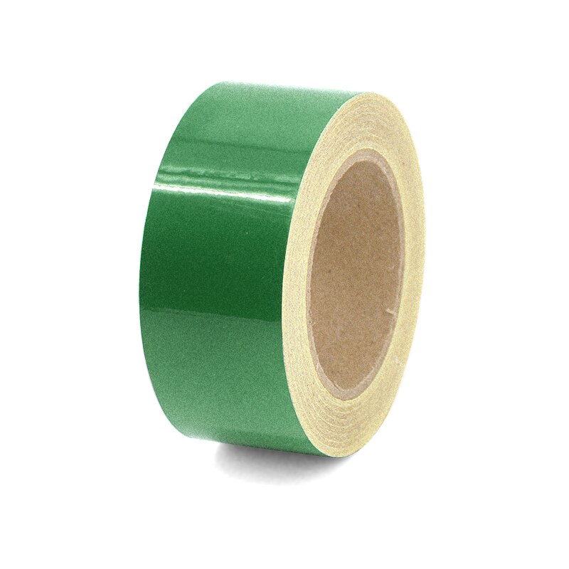 Cinta adhesiva reflectante Hi Vis Viz de seguridad de 5CM * 3M, reflectante antiestático para coche, material de vinilo para el Exterior del coche: green