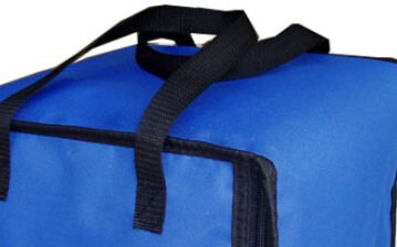 8inch cute thermal pizza taking bag insulated cooler Bag Food Container fabric oxford organizer: blue