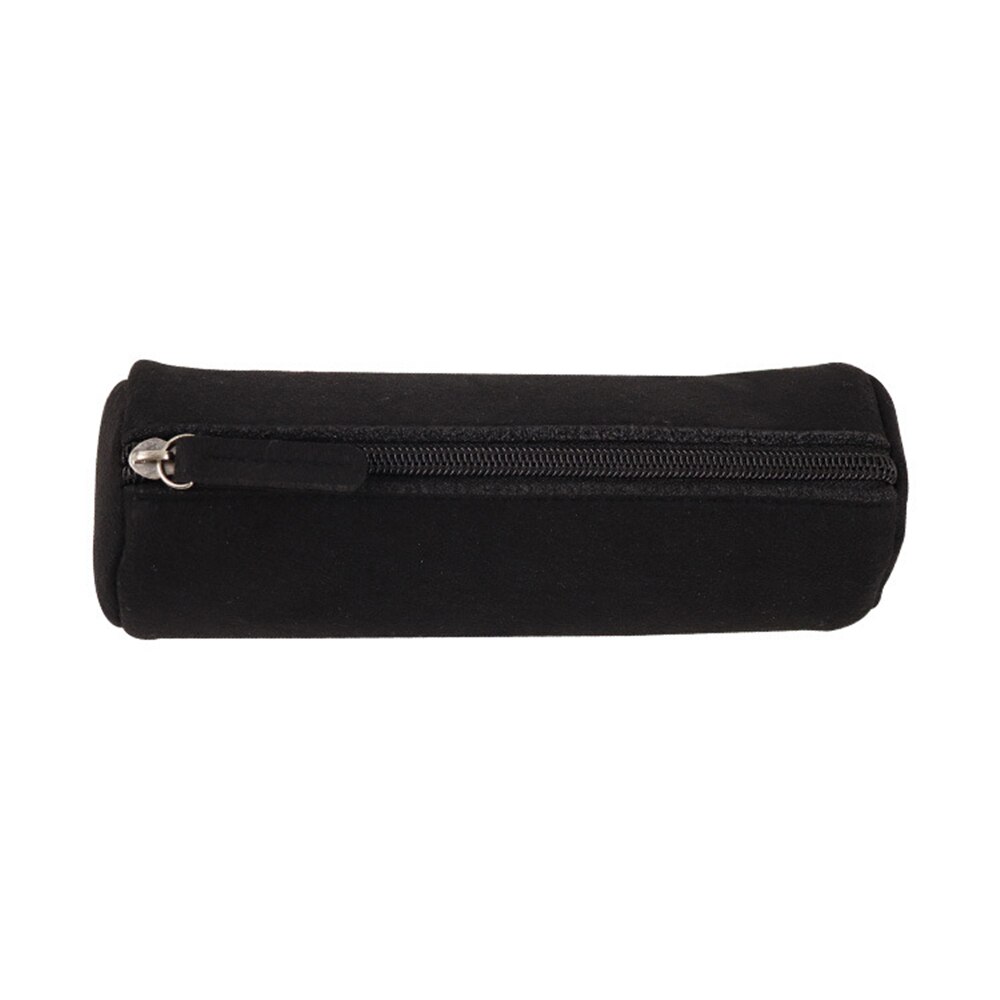 Lederen Etui Met Rits Voor Pennen & Make-up - Wolf's Nachts Design - Draagbare Tas Voor Vrouwen En Mannen