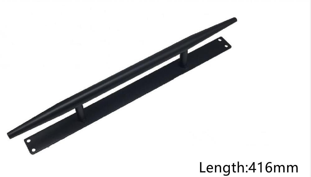 Black carbon steel Sliding Barn Door Pull Handle Sliding Closet Gate Cabinet Door Handle