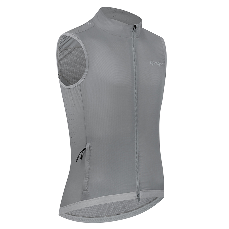 YKYWBIKE Heren Fietsen Vesten UPF50 + Fiets Gilet Waterdicht Racefiets Windjack Lichtgewicht Rijkleding Mouwloze Jas