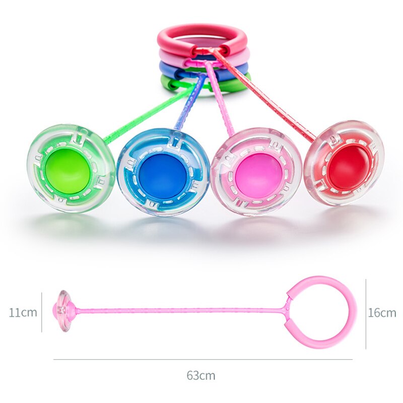 Flash Springen Touw Bal Kinderen Outdoor Fun Sport Speelgoed Led Kinderen Springen Kracht Reactie Training Bal Kind-Ouder Games