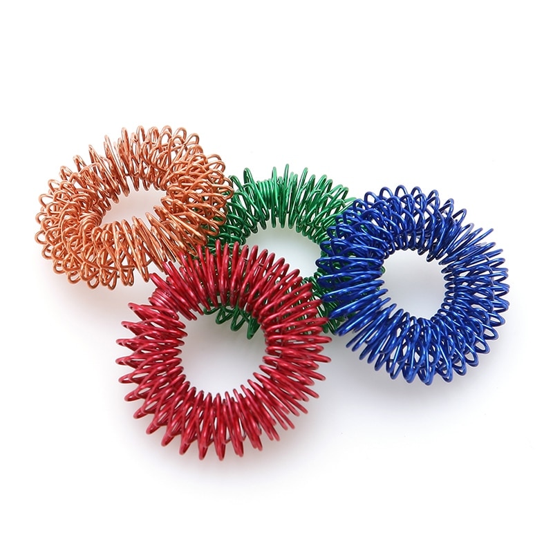 Finger Massage Ring Acupuncture Ring Health Care Blood Circulation Therapy Ring Pain Relief Body Relax Tool 1pc