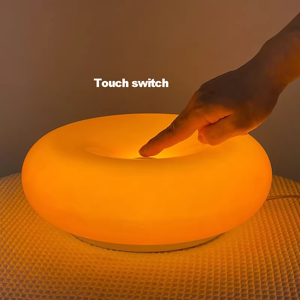Bauhaus bureaulamp USB-stekker slaapkamer nachtkastje donut bureaulamp woonkamer eetkamer decoratie sfeerlicht