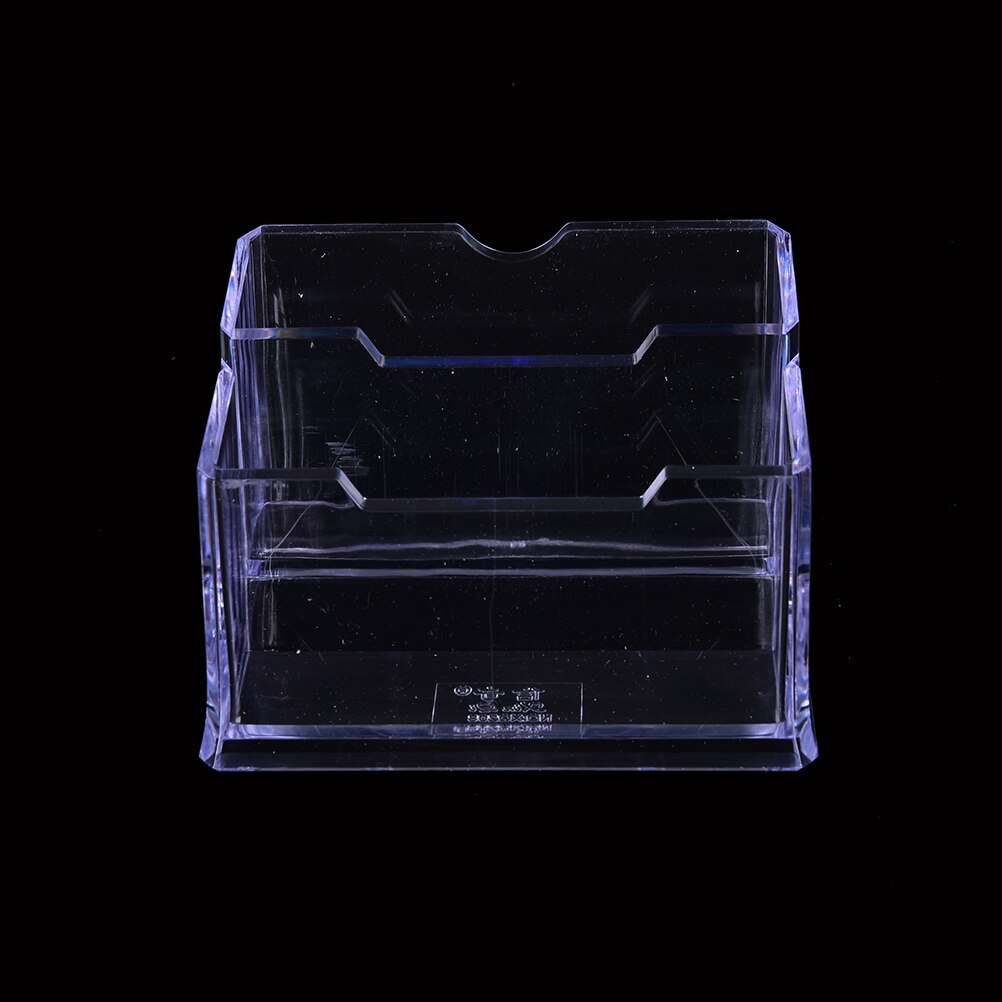 Peerless 2/3Tier 1 pcs Desktop Desk Shelf Box Storage Acrylic Business ID Card Desk Stand Holder Display Stationery