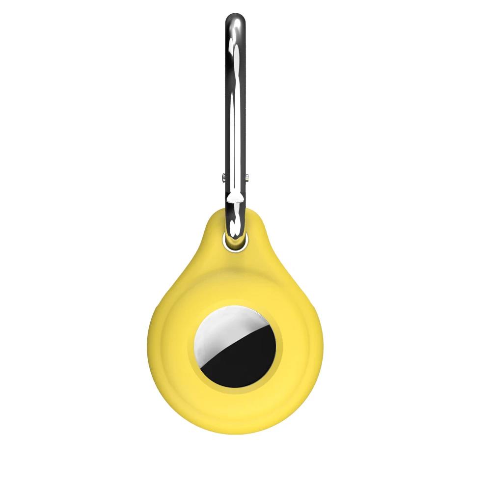 Dla Airtags lokalizator pokrywa brelok płynny silikonowy brelok robić jabłko powietrze etykietka Obudowa anty-strata pies naganiacz zwierza lokalizator Airtag: BIAŁY