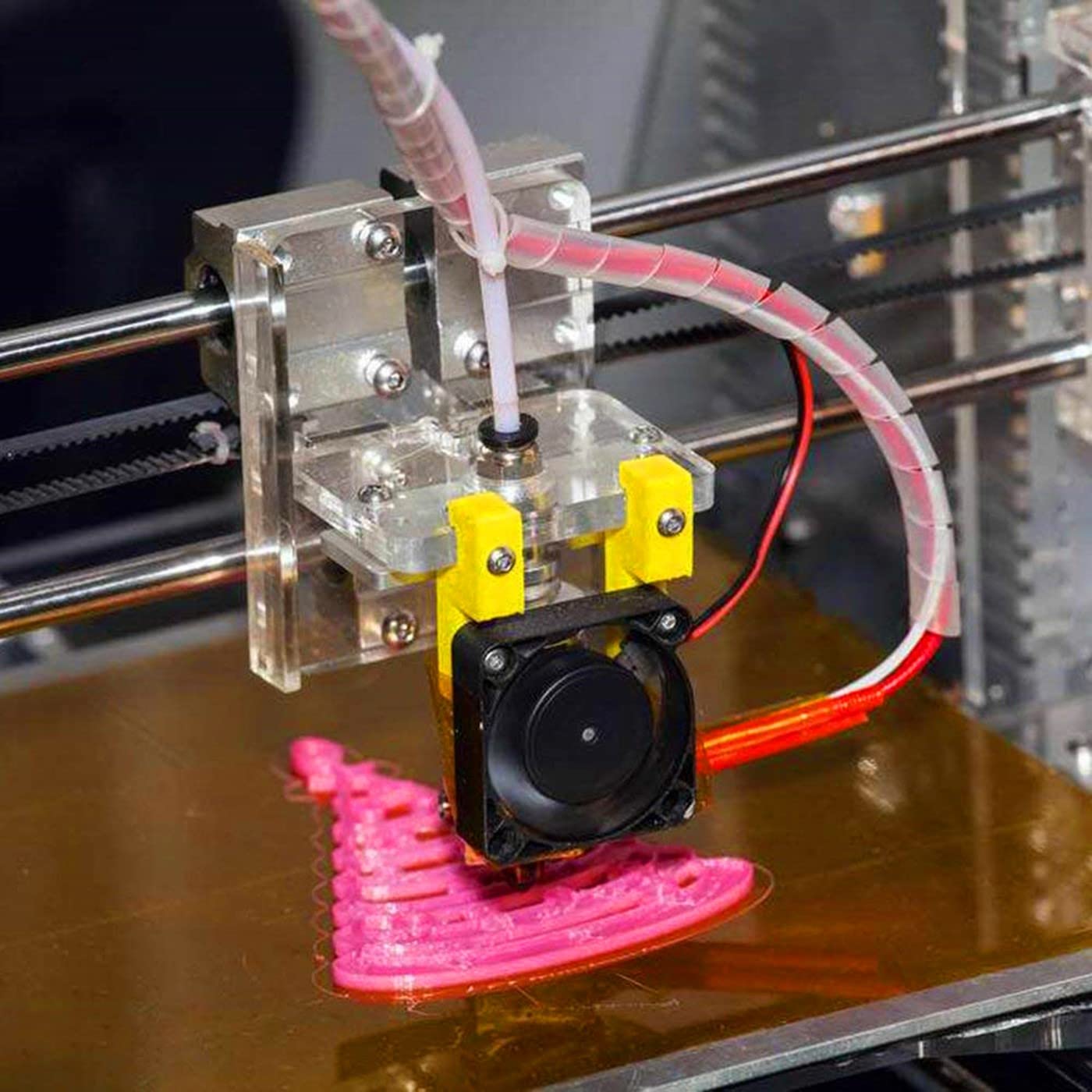 PC4-M10 Male Straight Pneumatic PTFE Tube Push in Quick Fitting Connector for E3D V6 Long-Distance Bowden Extruder 3D Printer