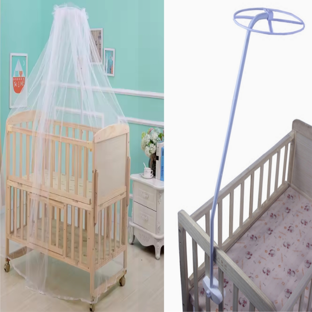 Universal Moskito Krippe Netting Halter Sommer Baby Moskito Net Stehen Krippe Netting Baldachin Halter Abnehmbare Baby Bett Unterstützung Zelt