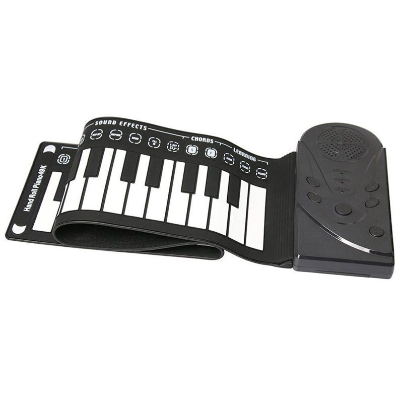49 tasti pianoforte flessibile tastiera elettronica morbida pianoforte tastiera in plastica Piano adatto per pianoforte pieghevole per bambini: Default Title