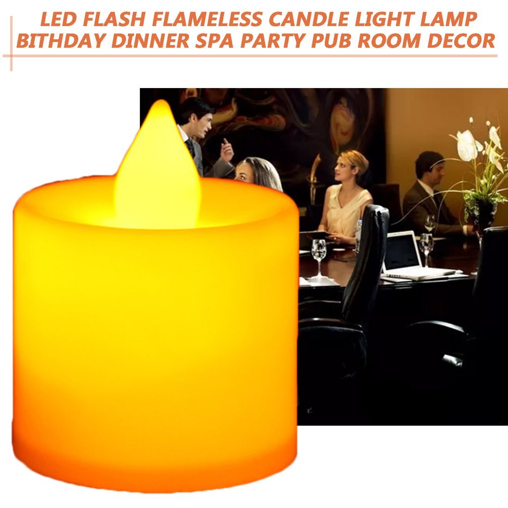 Überlegene Romantik LED-Blitz Flammenlose Kerze Licht Lampe Bithday Abendessen Spa Party Kneipe Zimmer Dekor Stilvolle