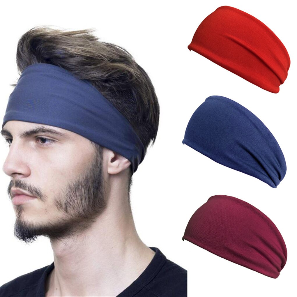14 farger unisex absorberende sykling yoga sport svette pannebånd svettebånd for menn kvinner yoga hårbånd hodet svettebånd