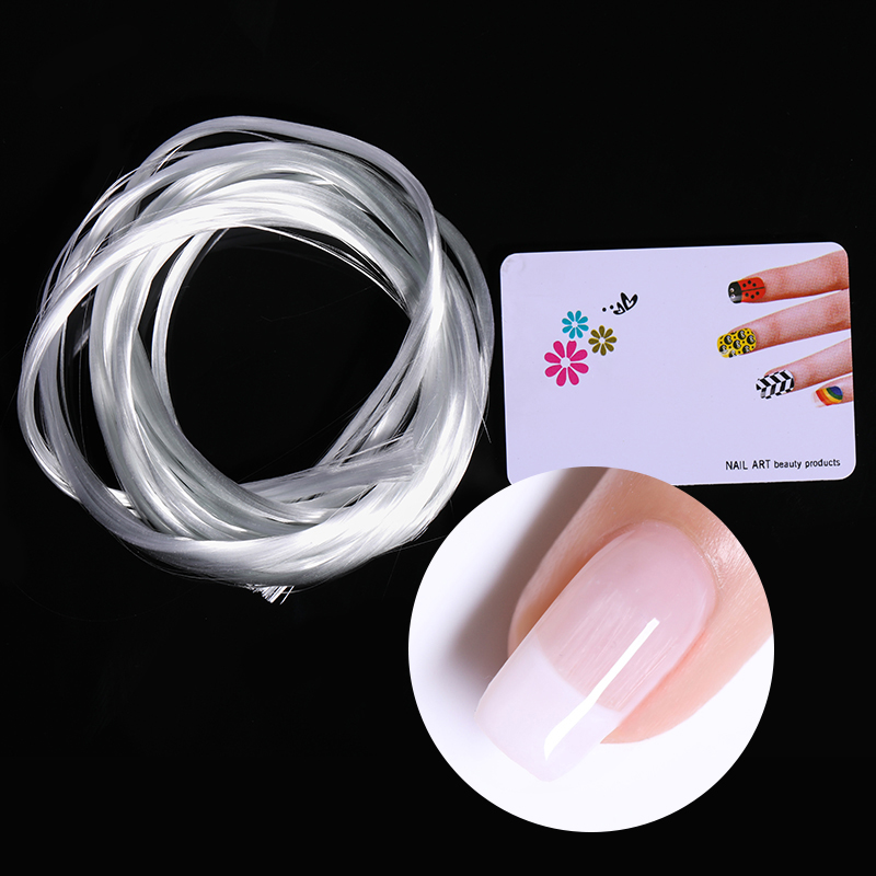 1 M/1.5 M/2 M Nail Extension Fiber Gebouw Witte Acryl Glasvezel Nail Tips Quick Extension Met schraper Nail Art Gereedschap