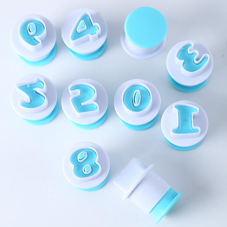Bakervarer form brev fondant cookie kutter 26 stk butikk bokstaver alfabetet og 10 stk antall kake dekorasjonsverktøy gyh