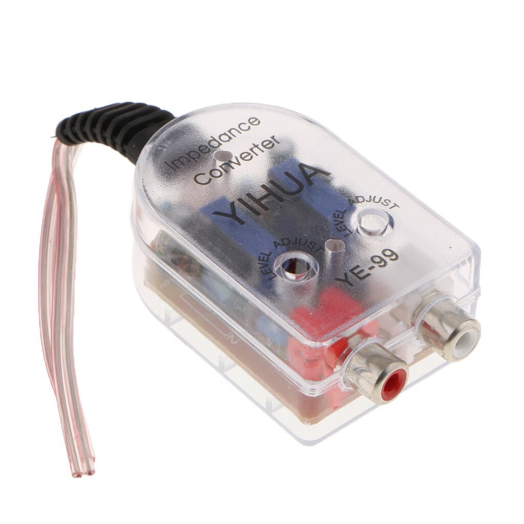 Adjustable Speaker To RCA Line Car High-Low Impedance Converter Adapter