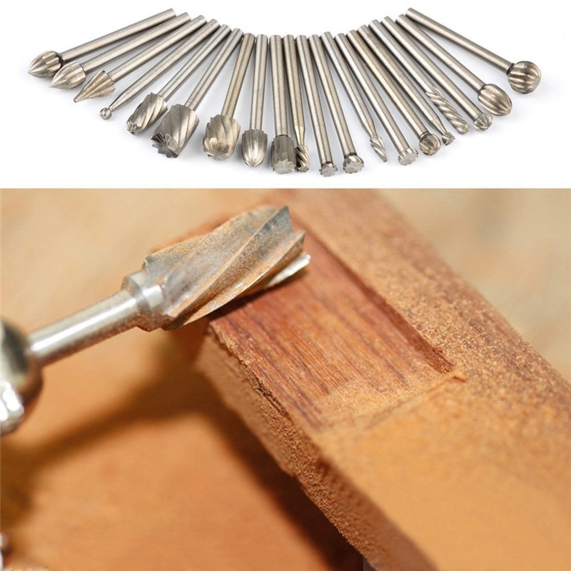 Mèches de routeur à routage HSS haute vitesse, fraise, costume Dremel et outil rotatif, gravure sur bois, fixation des outils rotatifs