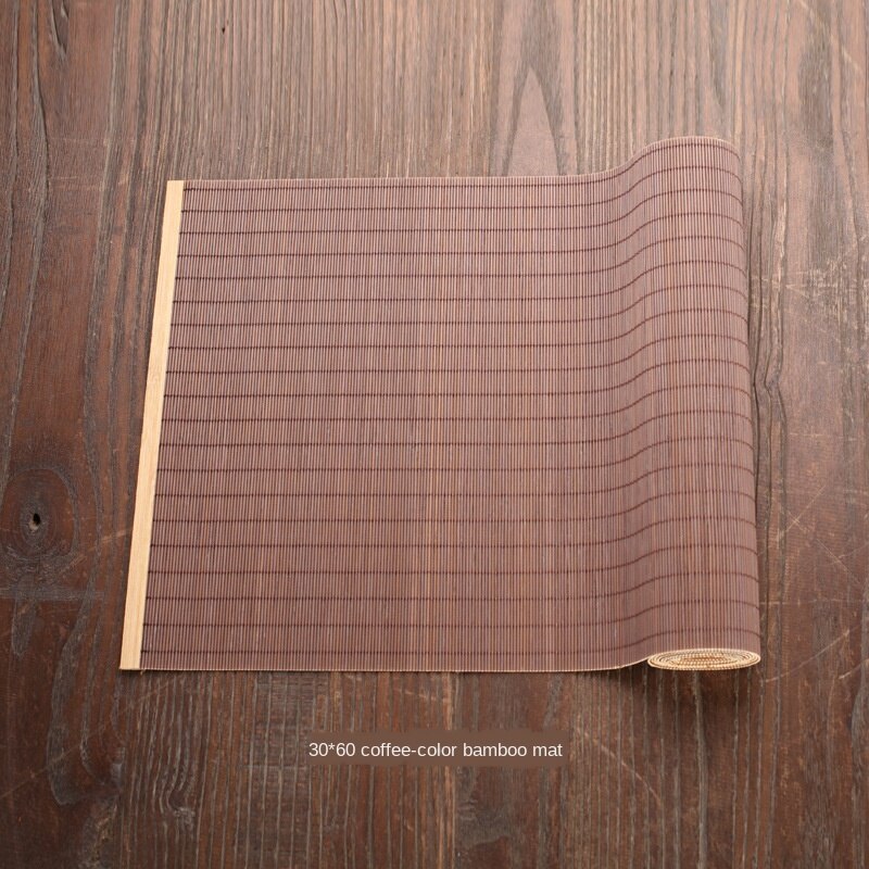 Naturlig bambus bordløber placemat te måtter bord placemat pad loft indretning hjem cafe restaurant dekoration  wj826: B 30 x 60cm