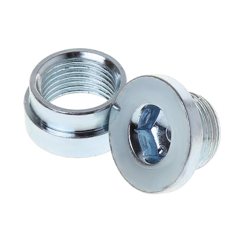 2PCS/Set O2 Oxygen Sensor Weld On Bung & Plug Wideband Nut & Cap Kit Stepped Nut Adapter