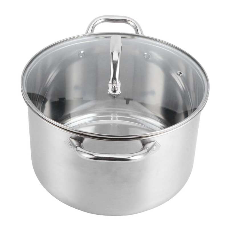 pot saucepan 28cm Multipurpose Soup Pot Stainless Steel Large Capacity Stewpan Saucepan Cooking Utensil cooking pots