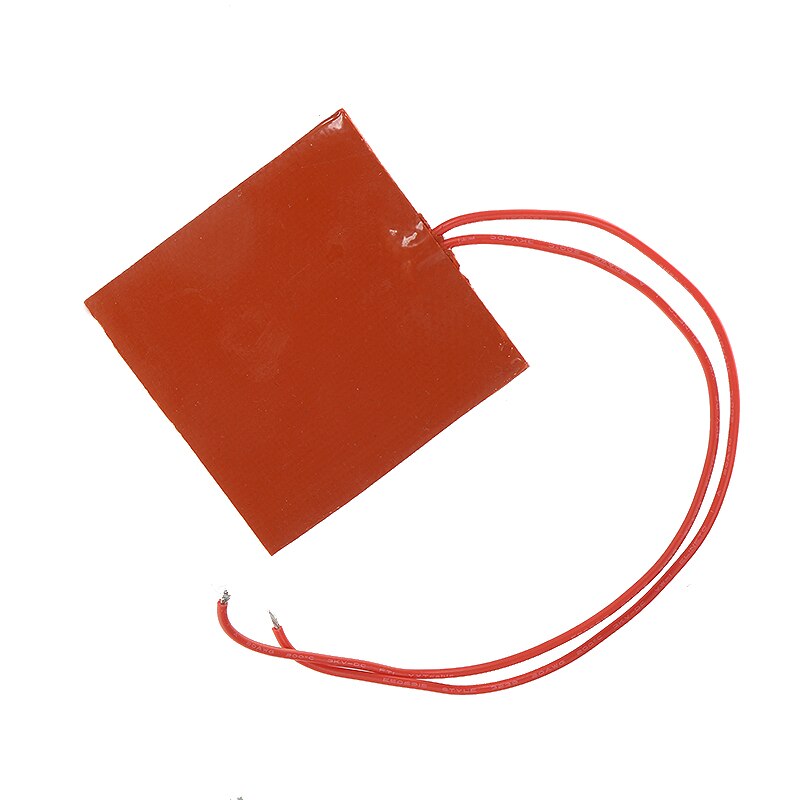 12V 10W piastra riscaldante in silicone flessibile impermeabile pad riscaldatore a filo blocco motore coppa olio serbatoio idraulico piastra riscaldante stuoia