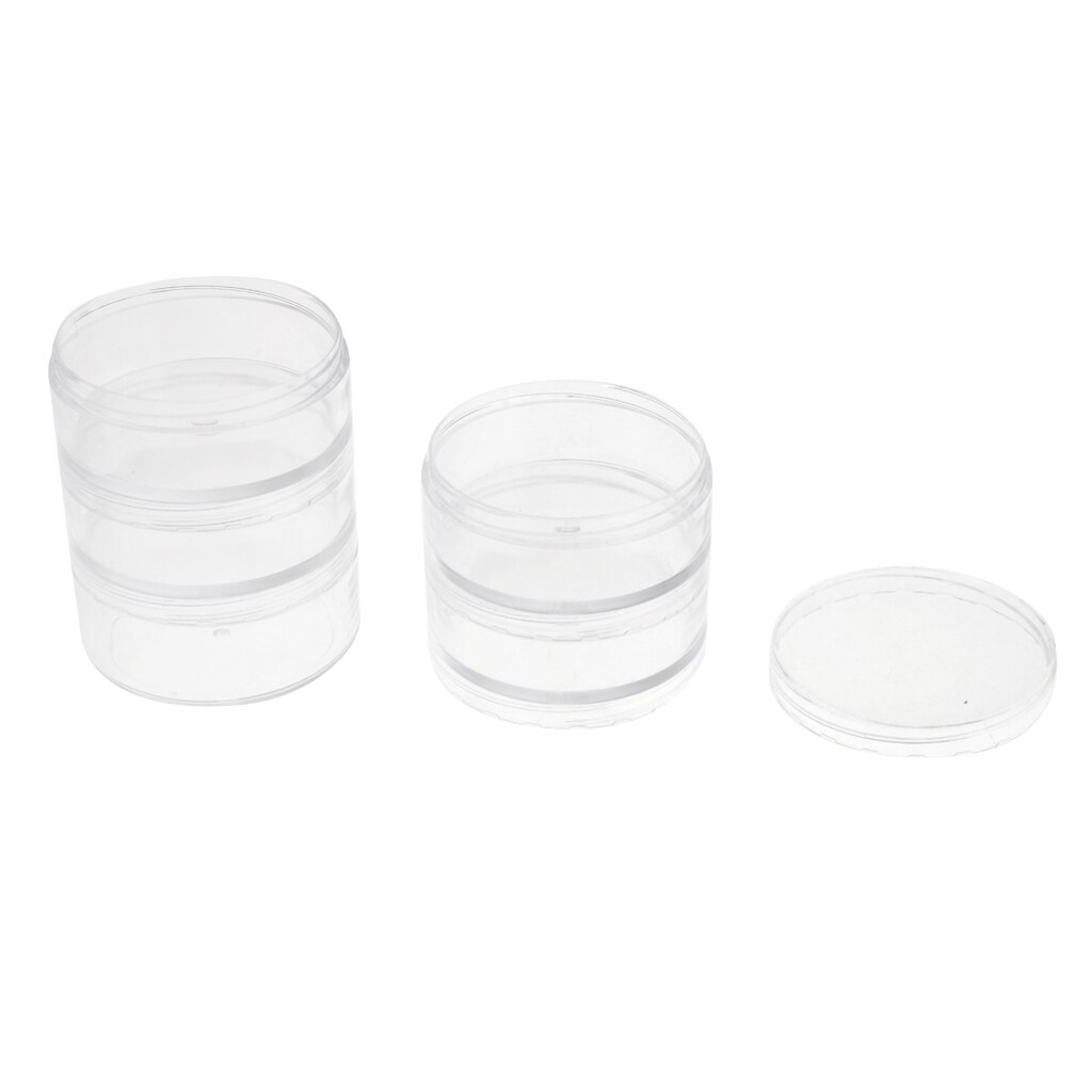 5x70ML Plastic Bottle Cosmetic Makeup Jar Pot Cream Balm Container