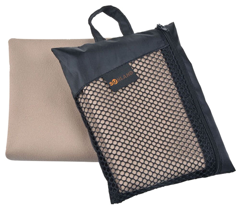 2PCS 30.5cmx61cm Sunland Microfiber Towel Ultra Compact Absorbent and Fast Drying Travel Sports Towels: sand