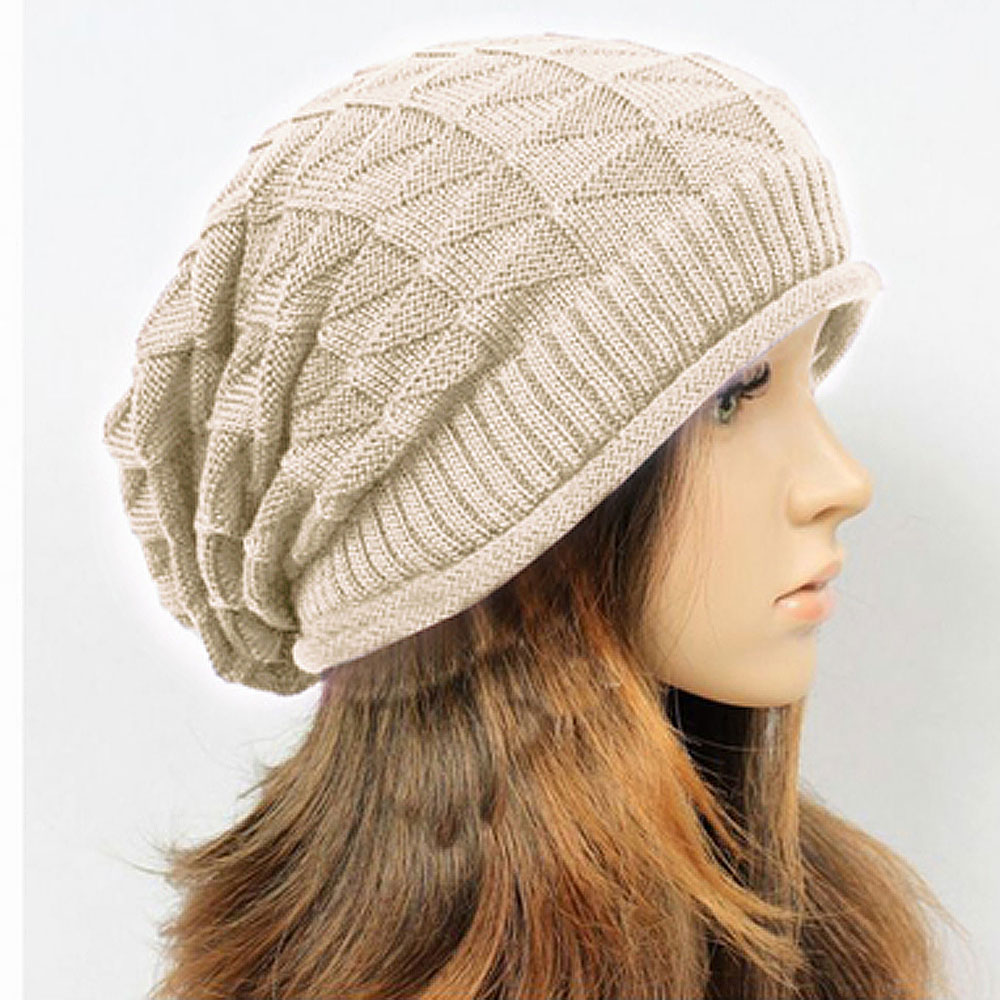 Efterår toca gorros hue vinter strik uld hue afslappet unisex kasketter herre og dame huer strikket gorro varm nc: Beige