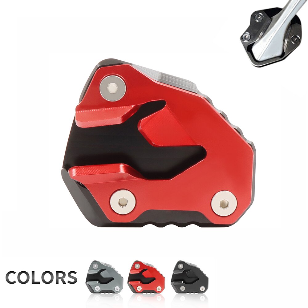 Voor tiger 800 xc 800 xcx xca xr xrx xrt motorfiets zijstandaard verlengplaat voetsteun zijstandaard vergrotingspad