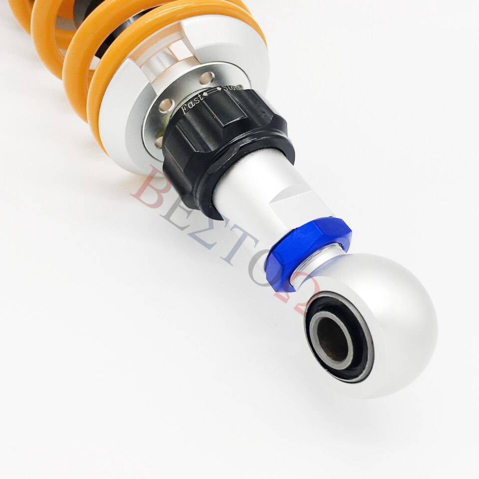 Universal 310mm 330mm 340mm 350mm Motorcycle Rear Shock Absorbers Modified Damping Adjustable Round Rebound Damping shock