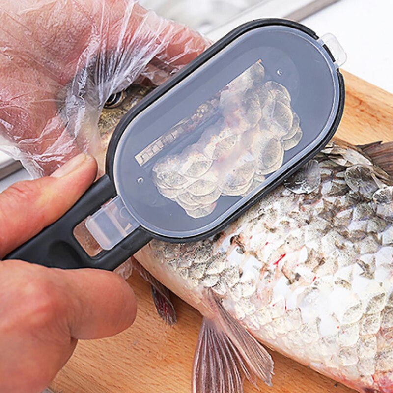 Cepillo portátil de acero inoxidable para báscula de pescado, raspador de limpieza, accesorios de cocina, brochas para la piel, elimina la escala de pescado, 1 Uds.