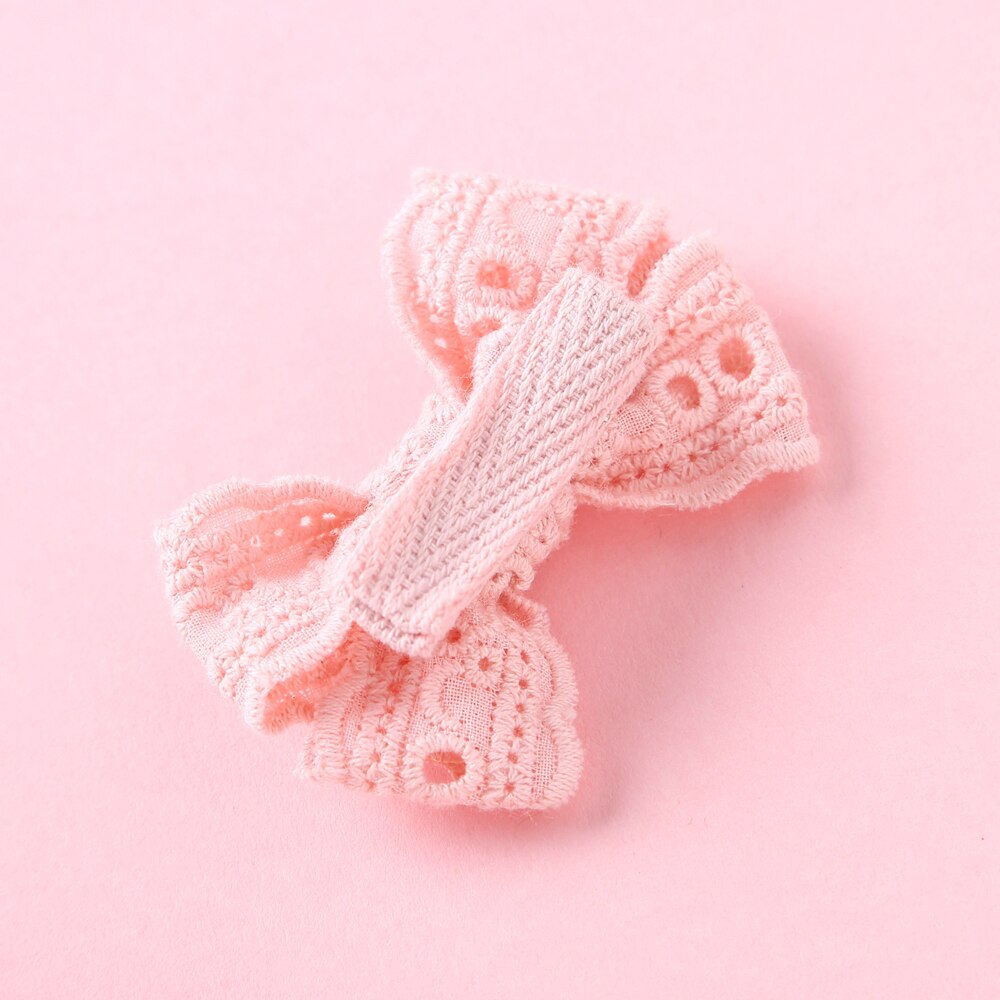 Baby Meisjes Ribbon Hair Bows Met Clip Handgemaakte Baret Bohemian Haarspelden Hoofddeksels Koreaanse Kinderen Haar Accessoires Voor Meisjes