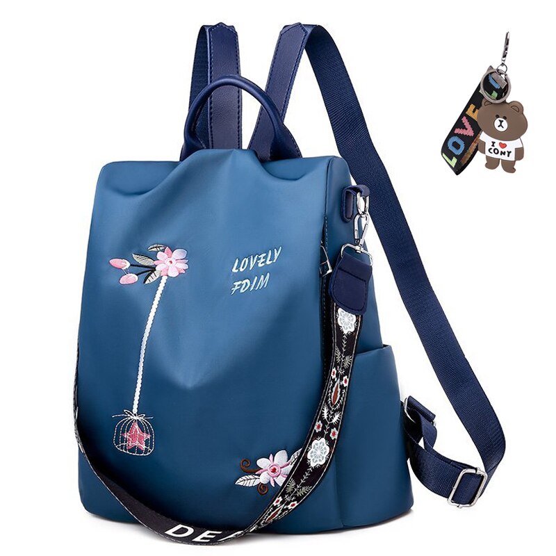 Pretty Style Girls Anti Theft School Backpack Casual Women Travel Backpack Durable Fabric Women Backpack: 13