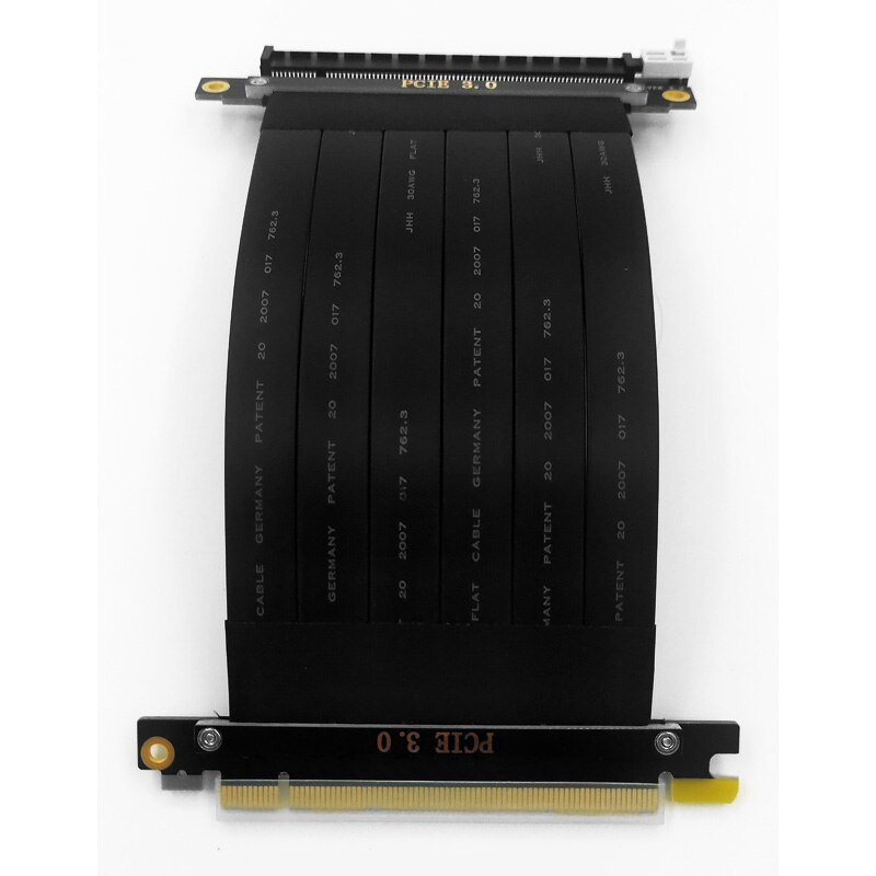 Jhh graphics card extension cable PCI-E 3.0 x16 flat transfer line, high-speed shielding, PCI gen3 stability