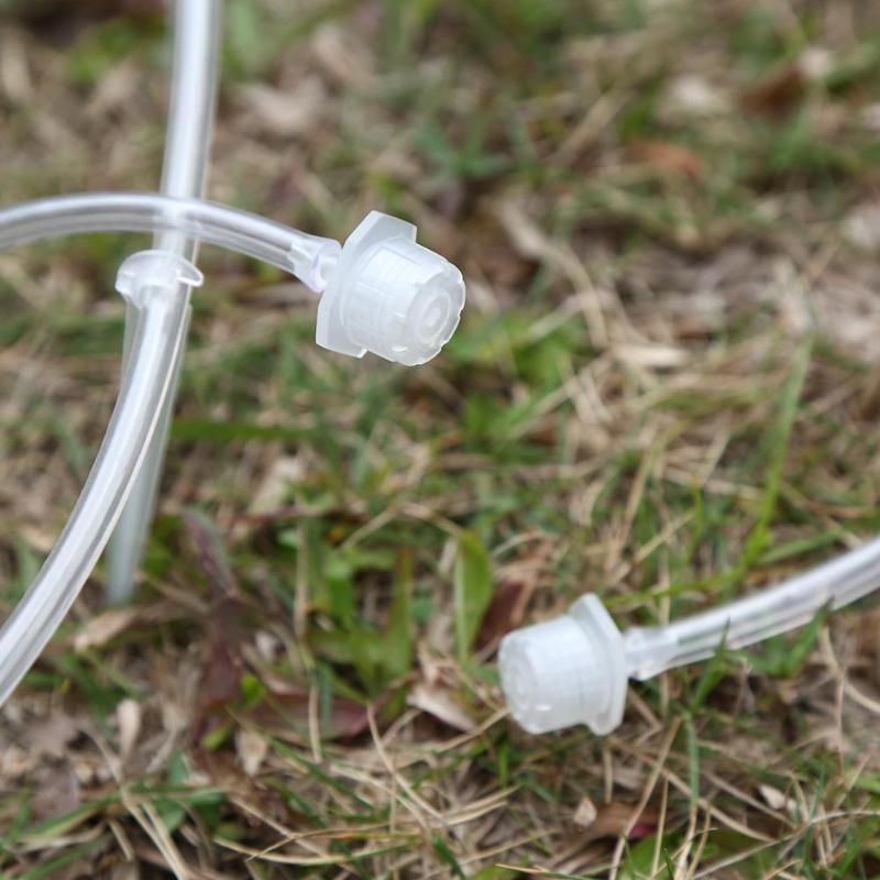 50Pcs/lot Adjustable Dripper Clear Micro Drip Irrigation Watering Drip Head Emitter Garden Supplies for 4/7mm Water Hose