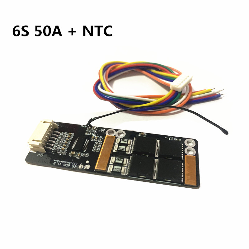 6S/7S 30A/50A BMS Board /with NTC 3.7V Ternary Li-ion Battery