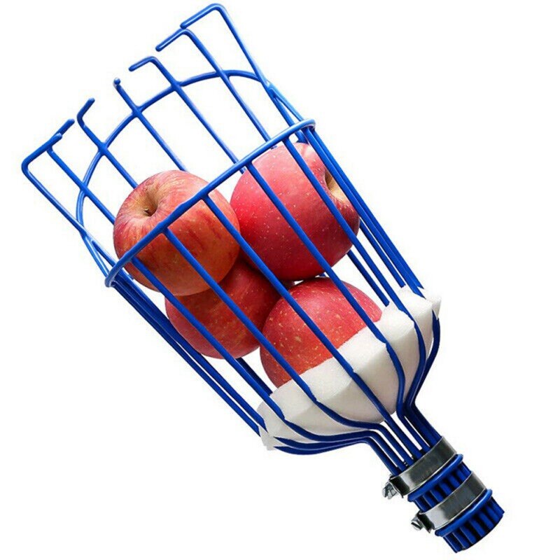 Metal Fruit Picker Fruit Catcher Device Catcher Fruit Picking Garden tools Collection picking Head tool Greenhouse Fruit Picker