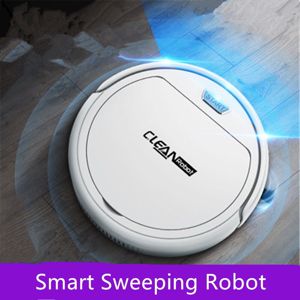 Intelligent Vacuum Cleaner Automatic Sweeping Robot with Child Lock Switch Household Smart Sweeper USB Mop Cleaning Machine