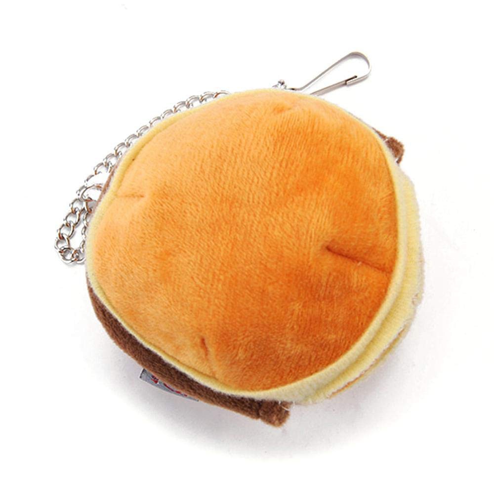 Nido colgante portátil para animales pequeños, caseta de nido de algodón con forma de hamburguesa, cama para jaula de hámster cálido para invierno