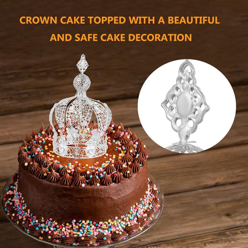 1pc Birthday Cake Decor Crown Cake Decoration Crown Ornament