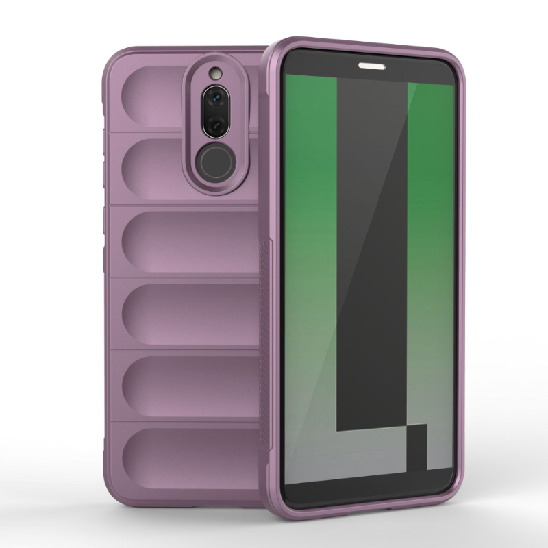 Case For Huawei Mate 10 Lite 20 Lite 4g Back Cover Case Shockproof Armor Phone Cases Liquid Silicone Anti-fall Funda Coque: ABS / Light purple