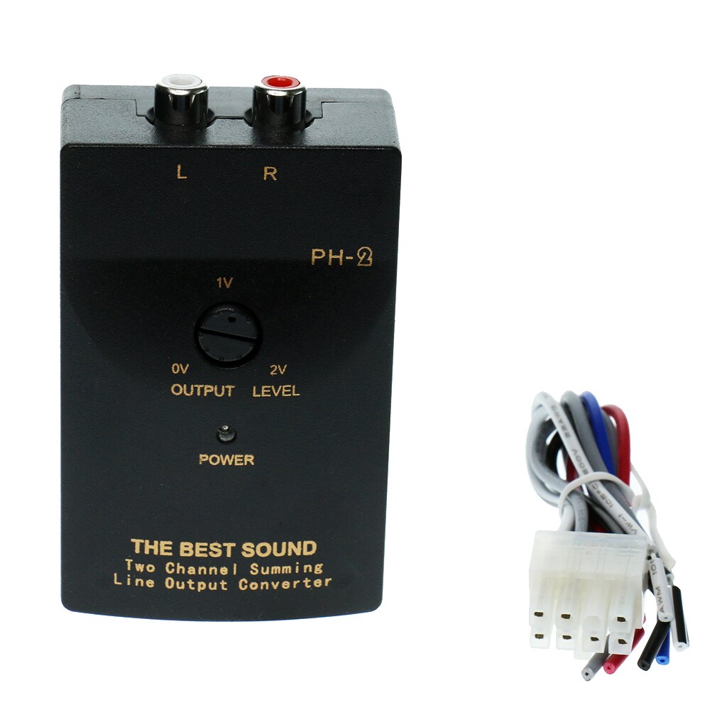 Car Audio RCA Speaker Output Converter High To Low High-Performance