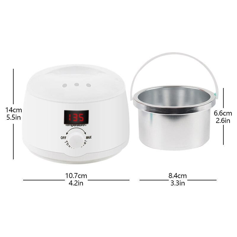 Varmere voksvarmer mini spa hånd epilator fødder paraffin voks genopladelig maskine krop hårfjerningsmiddel værktøj e