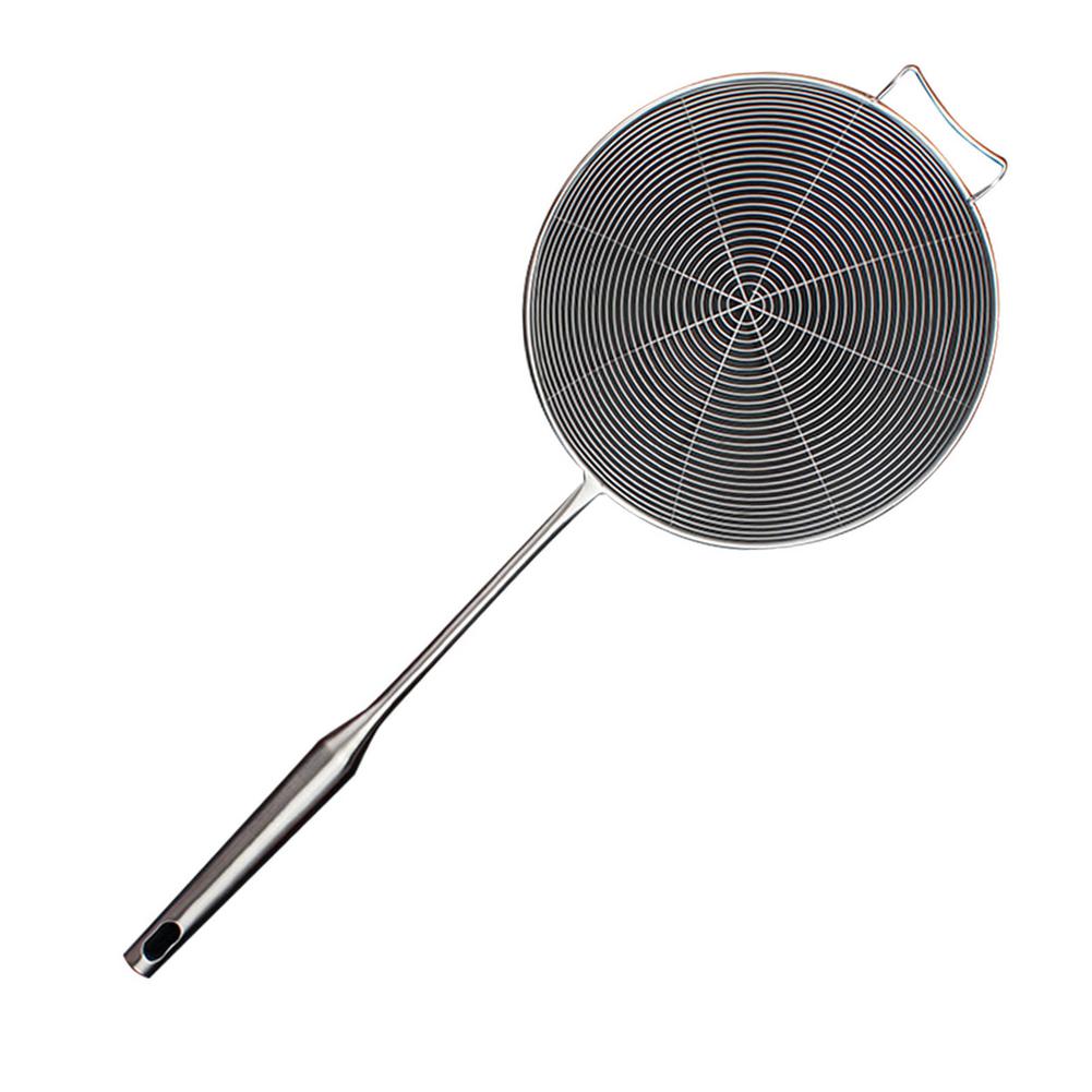 Kitchen Micro-perforated Stainless Steel Pasta Basket Mesh Spider Food