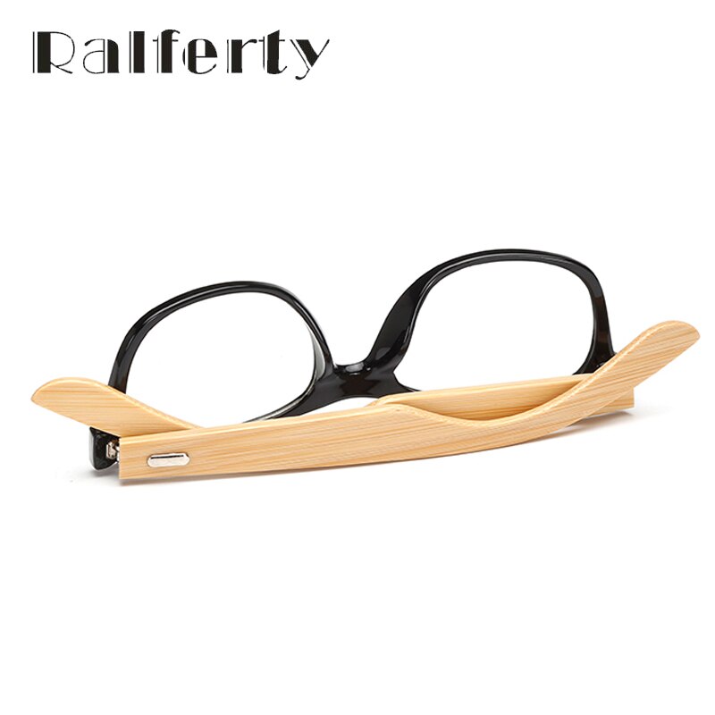 Ralferty små guld trä glasögon bågar bambu glasögon optisk ram glasögon för kvinnor män spektakel oculos de grau gafas