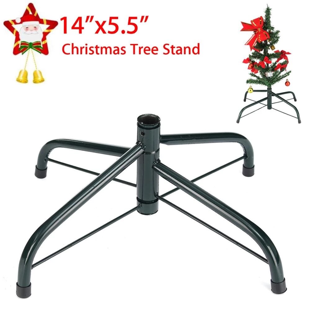 55-80CM Black Iron Metal Christmas Tree Holder Base Tree Stand Foot Holder Xmas Home Party Decor Tree Support Shelf Holder Rack