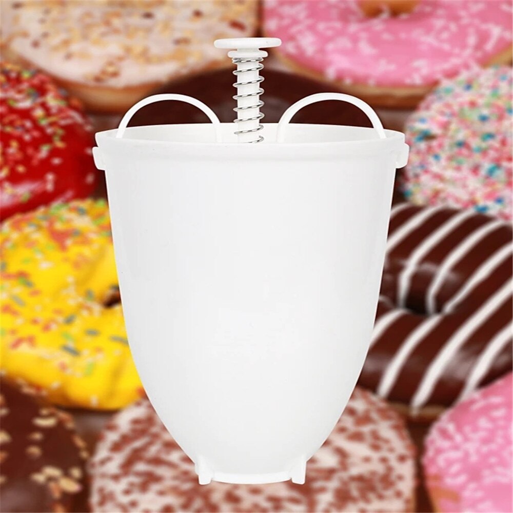 Donut Mould Easy Fast Portable Donut Maker Manual Waffle Dispenser Lightweight Deep Fry Donut Maker Baking Mould