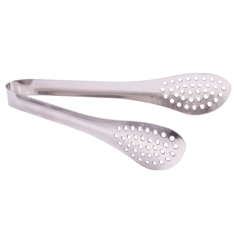 Bakery stainless steel perforated kitchen tongs tongs serving tongs toasting tongs