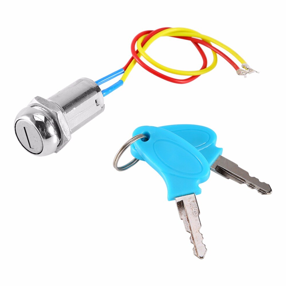 Ignition Key Switch Lock Scooter 2-Wire Bike ATV Quad Moped Go Kart Motard Motor Moto Pocket Buggy Scooters Dirt Bike