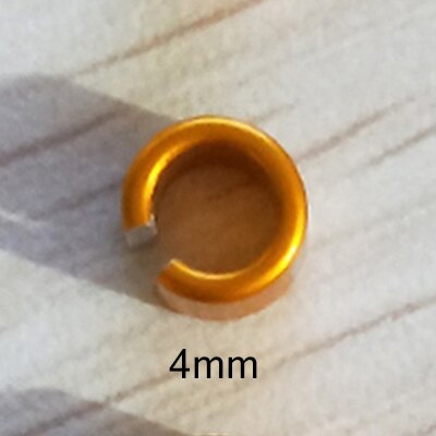 Anillo de Metal con número de pájaro joven, 2 uds., anillo abierto para loro, aro abierto, artículos para paloma y pájaro, aparatos para centro de rescate de animales: 4mm-gold