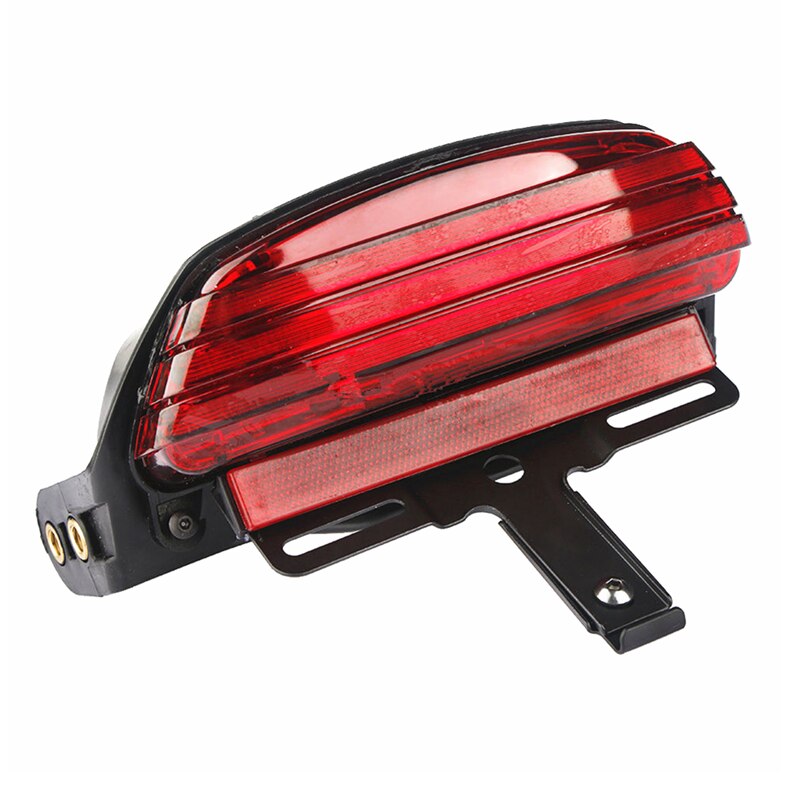 Motorcycle Tri-Bar Fender LED Tail Brake Light For Harley Dyna Fat Bob Softail FXST FXSTB FXSTC FXSTS FLSTSB 2006-later